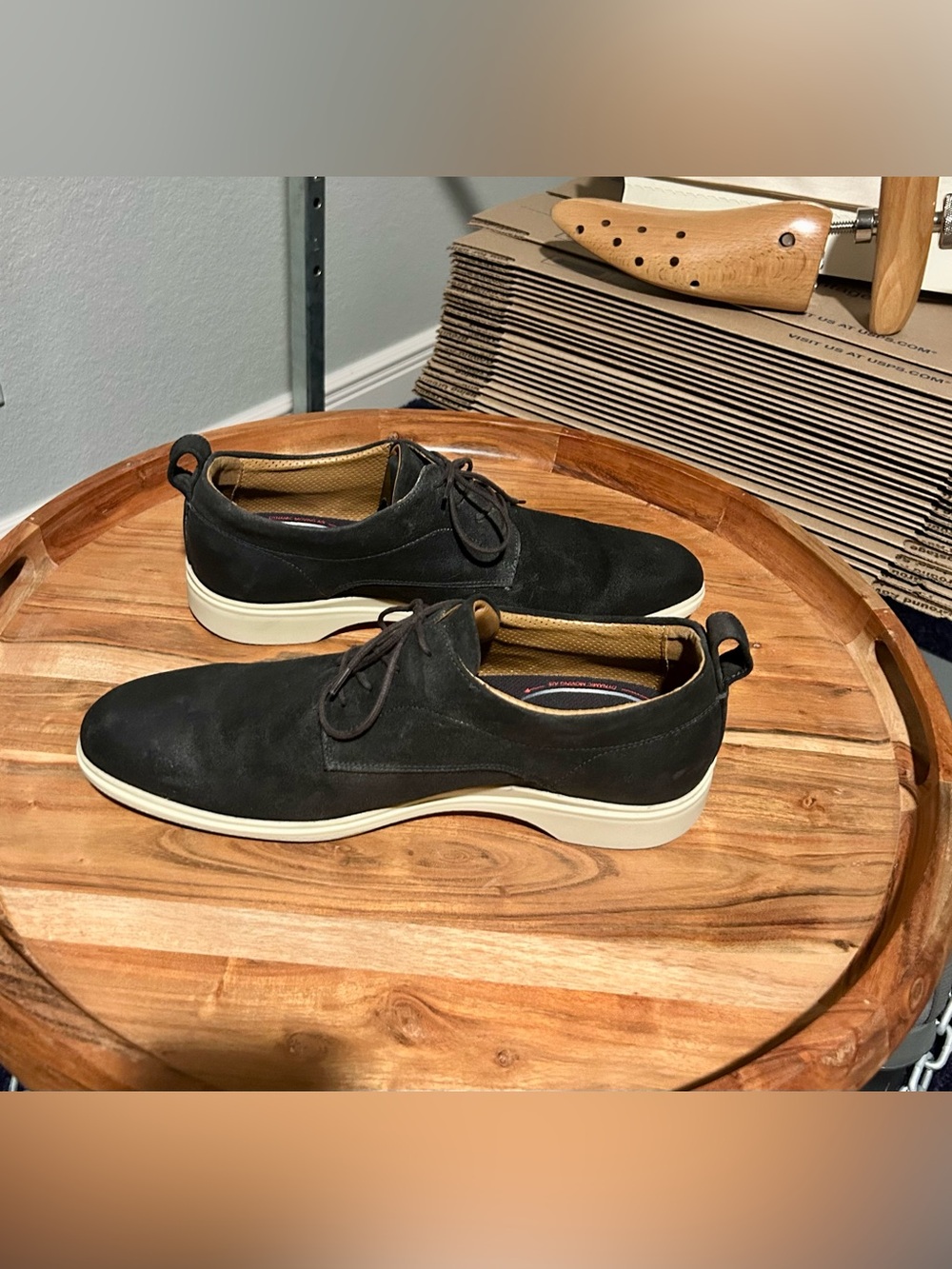 Amberjack Original Classic Suede Dress Shoe Sz 14
